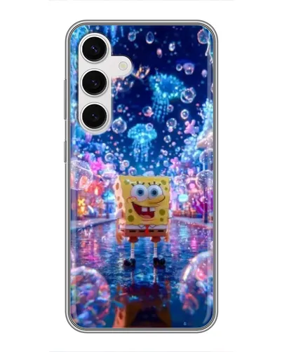 Чехол для Samsung Galaxy S24 с картинкой «Неоновый океан»
