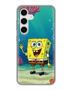 Чехол для Samsung Galaxy S24 с картинкой «Подводный привет»