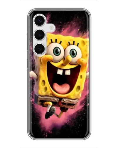 Чехол для Samsung Galaxy S24 с картинкой «Взрывной Спанч Боб»
