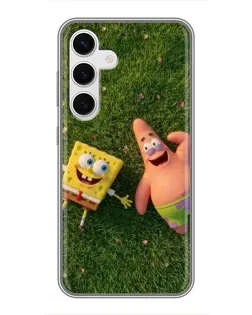 Чехол для Samsung Galaxy S24 с картинкой «Друзья на лужайке» Чехол для Samsung Galaxy S24 с картинкой «Друзья на лужайке»