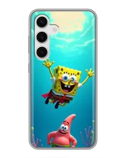 Чехол для Samsung Galaxy S24 с картинкой «Спанч Боб под водой» Чехол для Samsung Galaxy S24 с картинкой «Спанч Боб под водой»