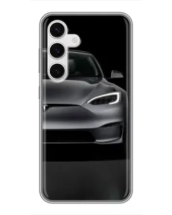 Чехол для Samsung Galaxy S24 с картинкой «Tesla Model S Look»