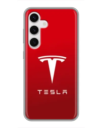 Чохол для Samsung Galaxy S24 з картинкою «Tesla Red Classic»