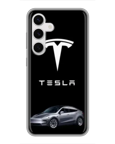 Чохол для Samsung Galaxy S24 з картинкою «Tesla Model Y»