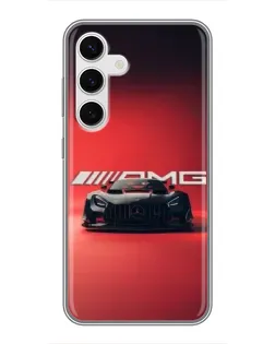 Чохол для Samsung Galaxy S24 з картинкою «Mercedes AMG — червона лінія»