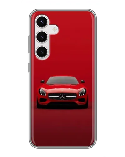 Чохол для Samsung Galaxy S24 з картинкою «Червоний Mercedes AMG»