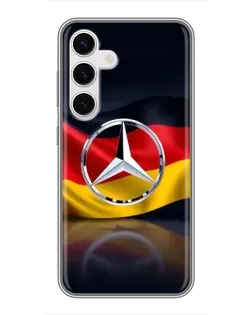 Чохол для Samsung Galaxy S24 з картинкою «Mercedes — прапор Німеччини»