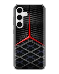 Чохол для Samsung Galaxy S24 з картинкою «Mercedes Carbon Grid»