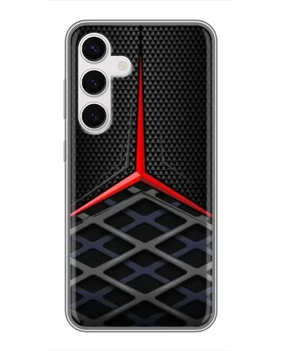 Чохол для Samsung Galaxy S24 з картинкою «Mercedes Carbon Grid»
