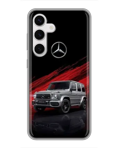 Чохол для Samsung Galaxy S24 з картинкою «Mercedes G-Class червоний»