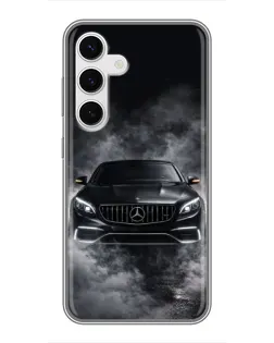 Чохол для Samsung Galaxy S24 з картинкою «Mercedes у диму»