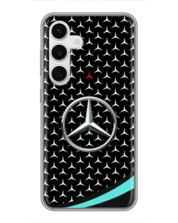 Чохол для Samsung Galaxy S24 з картинкою «Mercedes — бірюзовий акцент»
