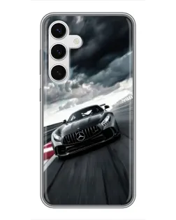 Чохол для Samsung Galaxy S24 з картинкою «Гоночний Mercedes AMG»