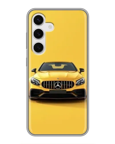 Чохол для Samsung Galaxy S24 з картинкою «Жовтий Mercedes GT»