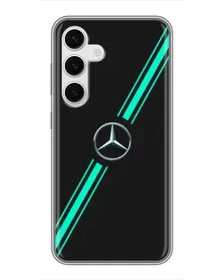 Чехол для Samsung Galaxy S24 с картинкой «Спортивные линии Mercedes»