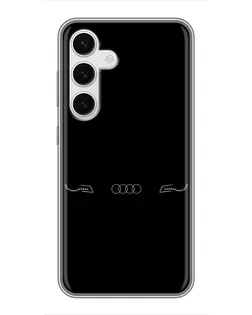 Чехол для Samsung Galaxy S24 с картинкой «Audi — световой подпись»