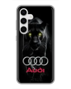 Чохол для Samsung Galaxy S24 з картинкою «Пантера та Audi» Чохол для Samsung Galaxy S24 з картинкою «Пантера та Audi»