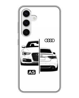 Чохол для Samsung Galaxy S24 з картинкою «Audi — контрастний дизайн» Чохол для Samsung Galaxy S24 з картинкою «Audi — контрастний дизайн»