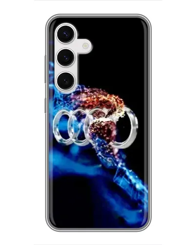 Чехол для Samsung Galaxy S24 с картинкой «Энергия лого Audi» Чехол для Samsung Galaxy S24 с картинкой «Энергия лого Audi»