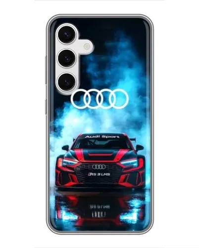 Чехол для Samsung Galaxy S24 с картинкой «Audi Sport — неон» Чехол для Samsung Galaxy S24 с картинкой «Audi Sport — неон»