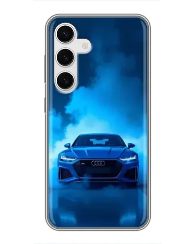 Чехол для Samsung Galaxy S24 с картинкой «Audi — голубая энергия» Чехол для Samsung Galaxy S24 с картинкой «Audi — голубая энергия»