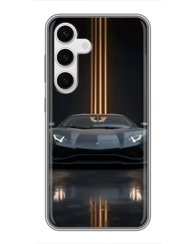 Чехол для Samsung Galaxy S24 с картинкой «Lamborghini золотые линии» Чехол для Samsung Galaxy S24 с картинкой «Lamborghini золотые линии»