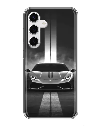 Чехол для Samsung Galaxy S24 с картинкой «Lamborghini симметрия дорог» Чехол для Samsung Galaxy S24 с картинкой «Lamborghini симметрия дорог»