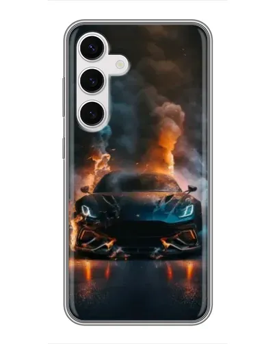 Чехол для Samsung Galaxy S24 с картинкой «Lamborghini дымная эстетика» Чехол для Samsung Galaxy S24 с картинкой «Lamborghini дымная эстетика»