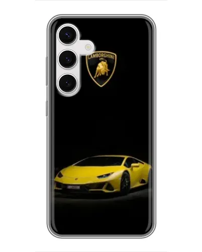 Чехол для Samsung Galaxy S24 с картинкой «Lamborghini желтый акцент» Чехол для Samsung Galaxy S24 с картинкой «Lamborghini желтый акцент»