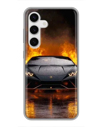 Чехол для Samsung Galaxy S24 с картинкой «Lamborghini в огне» Чехол для Samsung Galaxy S24 с картинкой «Lamborghini в огне»