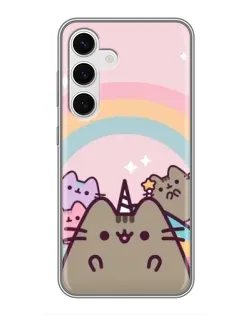 Чехол для Samsung Galaxy S24 с картинкой «Единорог Pusheen»