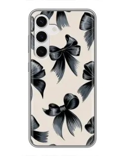 Чехол для Samsung Galaxy S24 с картинкой «Банты Coquette»