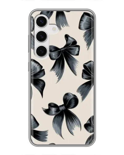 Чехол для Samsung Galaxy S24 с картинкой «Банты Coquette»