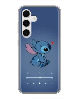 Чехол для Samsung Galaxy S24 с картинкой «Музыкальный Stitch»