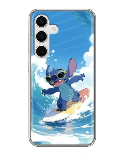 Чехол для Samsung Galaxy S24 с картинкой «Стич на волне» Чехол для Samsung Galaxy S24 с картинкой «Стич на волне»