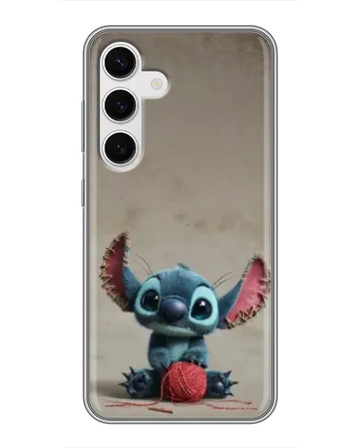 Чехол для Samsung Galaxy S24 с картинкой «Стич на коричневом фоне» Чехол для Samsung Galaxy S24 с картинкой «Стич на коричневом фоне»