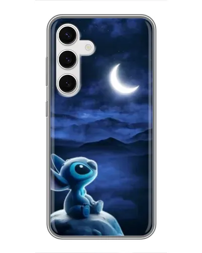 Чехол для Samsung Galaxy S24 с картинкой «Лунная ночь Стича» Чехол для Samsung Galaxy S24 с картинкой «Лунная ночь Стича»