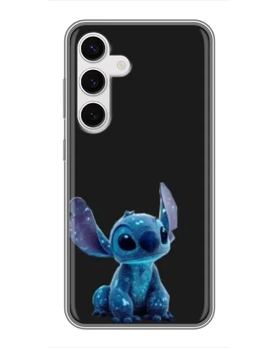 Чехол для Samsung Galaxy S24 с картинкой «Стич на черном» Чехол для Samsung Galaxy S24 с картинкой «Стич на черном»