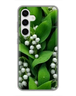 Чехол для Samsung Galaxy S24 с картинкой «Ландыши в зелени» Чехол для Samsung Galaxy S24 с картинкой «Ландыши в зелени»