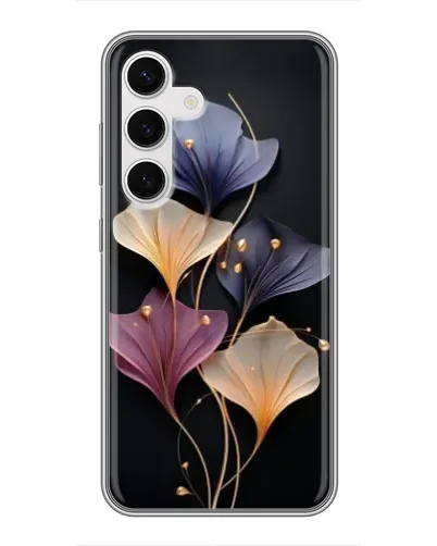 Чехол для Samsung Galaxy S24 с картинкой «Лиловые цветы грации»