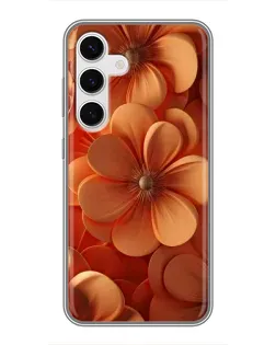 Чехол для Samsung Galaxy S24 с картинкой «Оранжевый макро цветок» Чехол для Samsung Galaxy S24 с картинкой «Оранжевый макро цветок»