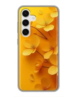 Чехол для Samsung Galaxy S24 с картинкой «Золотые лепестки» Чехол для Samsung Galaxy S24 с картинкой «Золотые лепестки»