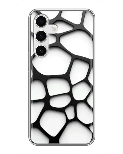 Чохол для Samsung Galaxy S24 з картинкою «Біла об'ємна сітка» Чохол для Samsung Galaxy S24 з картинкою «Біла об'ємна сітка»