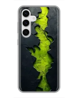 Чохол для Samsung Galaxy S24 з картинкою «Салатовий розлом скелі» Чохол для Samsung Galaxy S24 з картинкою «Салатовий розлом скелі»