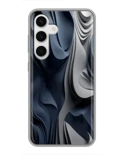 Чохол для Samsung Galaxy S24 з картинкою «Об'ємні сині складки» Чохол для Samsung Galaxy S24 з картинкою «Об'ємні сині складки»