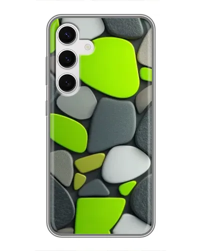 Чохол для Samsung Galaxy S24 з картинкою «Яскрава неонова галька» Чохол для Samsung Galaxy S24 з картинкою «Яскрава неонова галька»