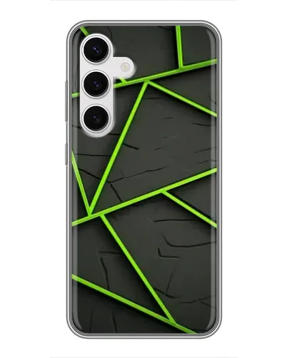 Чохол для Samsung Galaxy S24 з картинкою «Зелені геометричні лінії» Чохол для Samsung Galaxy S24 з картинкою «Зелені геометричні лінії»