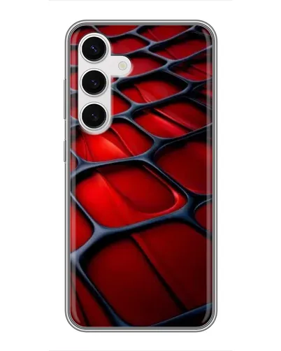 Чохол для Samsung Galaxy S24 з картинкою «Червона глянцева сітка» Чохол для Samsung Galaxy S24 з картинкою «Червона глянцева сітка»