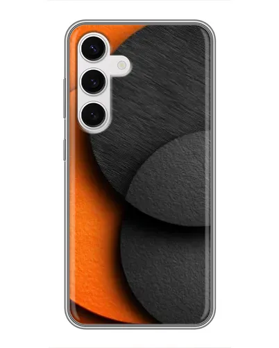 Чохол для Samsung Galaxy S24 з картинкою «Геометрія помаранчевих кіл» Чохол для Samsung Galaxy S24 з картинкою «Геометрія помаранчевих кіл»