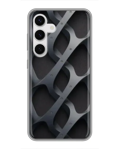 Чохол для Samsung Galaxy S24 з картинкою «Об'ємне сіре плетіння» Чохол для Samsung Galaxy S24 з картинкою «Об'ємне сіре плетіння»